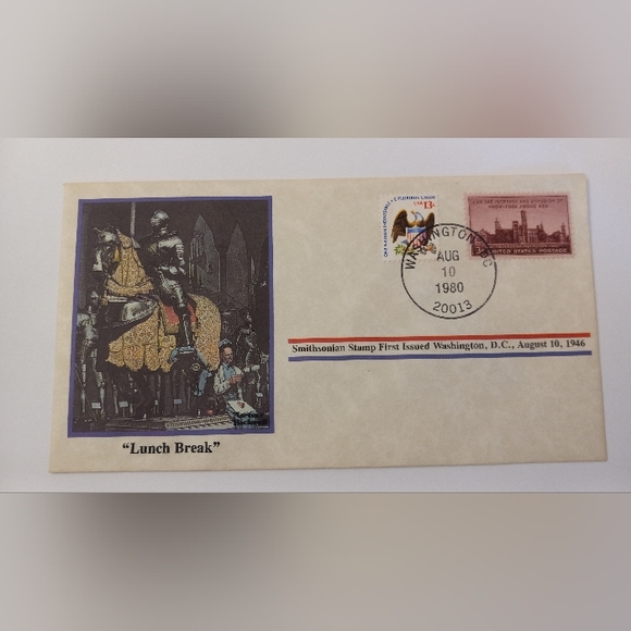 Norman Rockwell Collection Stamped Envelopes - Picture 4 of 5